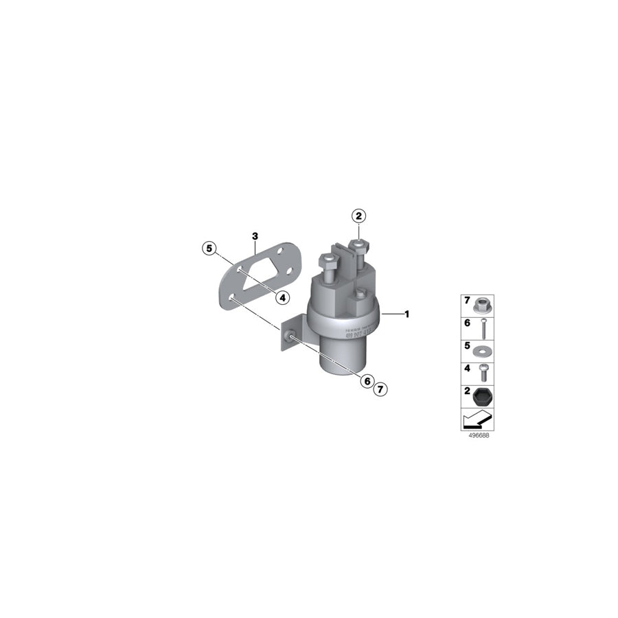 Genuine BMW 61208417672 Covering Cap F. BATTERIE (Inc. M4 GT4 & M6 GT3) | ML Performance US