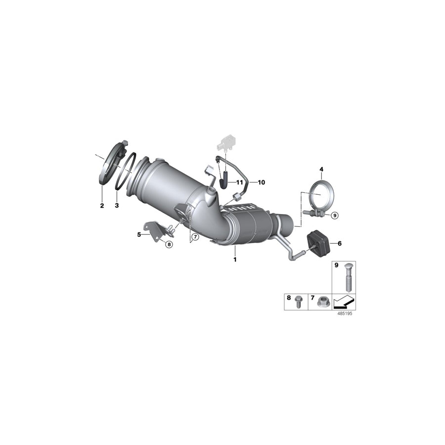 Genuine BMW Mini 18308616158 F56 F40 F55 Screw Clamp (Inc. 216i) | ML Performance UK Car Parts