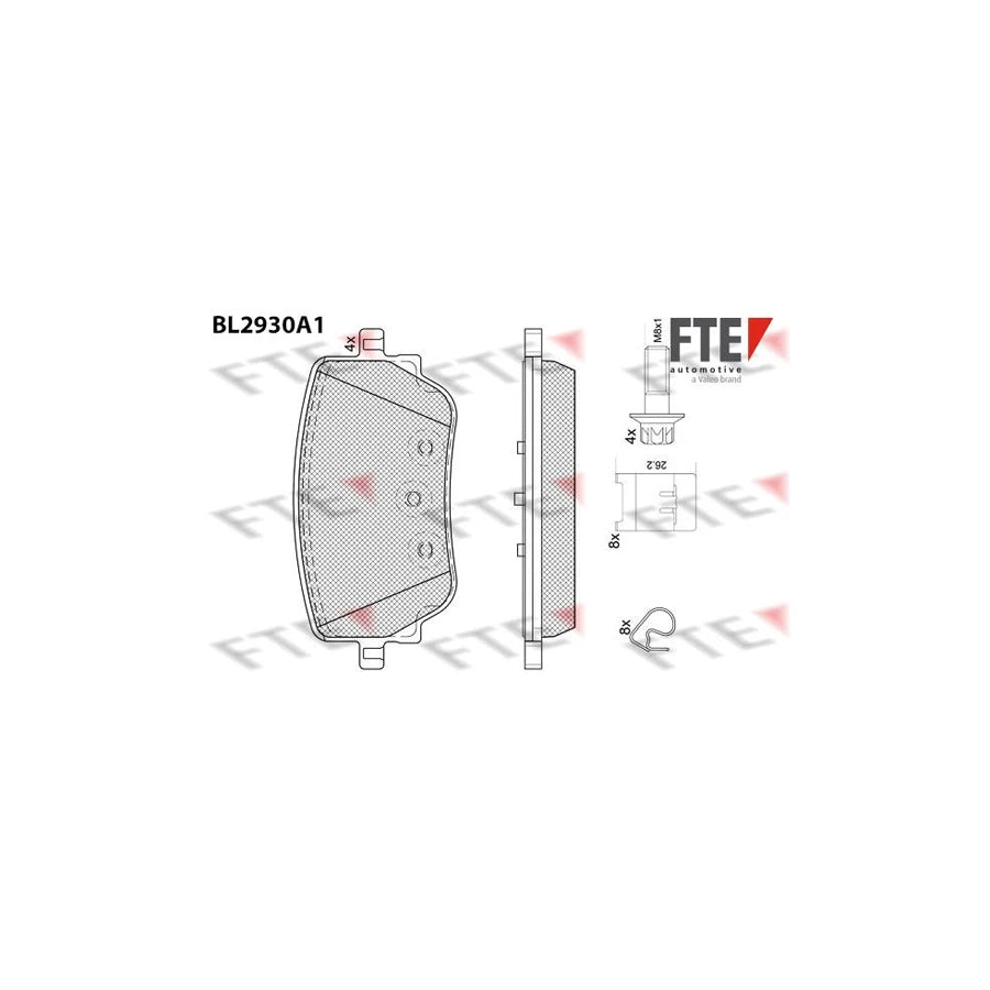 FTE Bl2930A1 Brake Pad Set