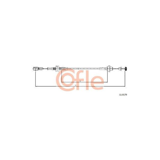 COFLE 11.0179 Throttle Cable for FORD ESCORT