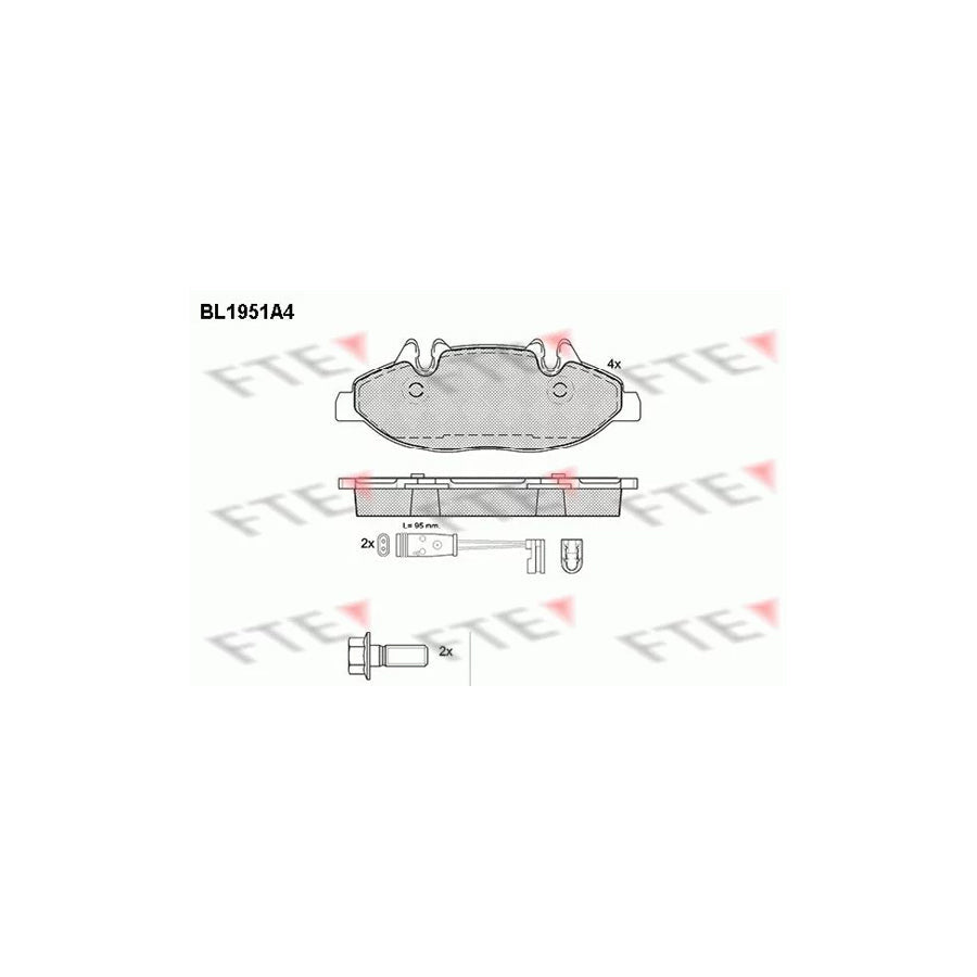 FTE 9010536 Brake Pad Set