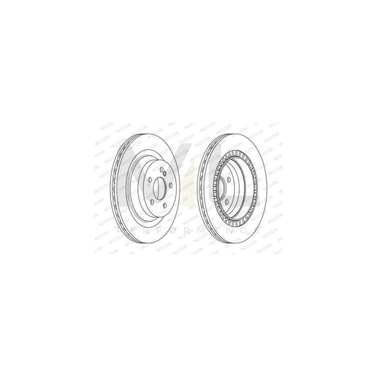 FERODO DDF2611C Brake Disc Vented, Coated | ML Performance Car Parts