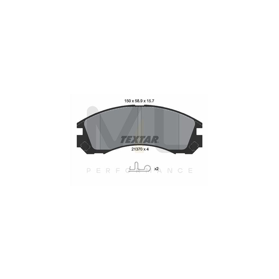 TEXTAR 2137001 Brake pad set with acoustic wear warning | ML Performance Car Parts