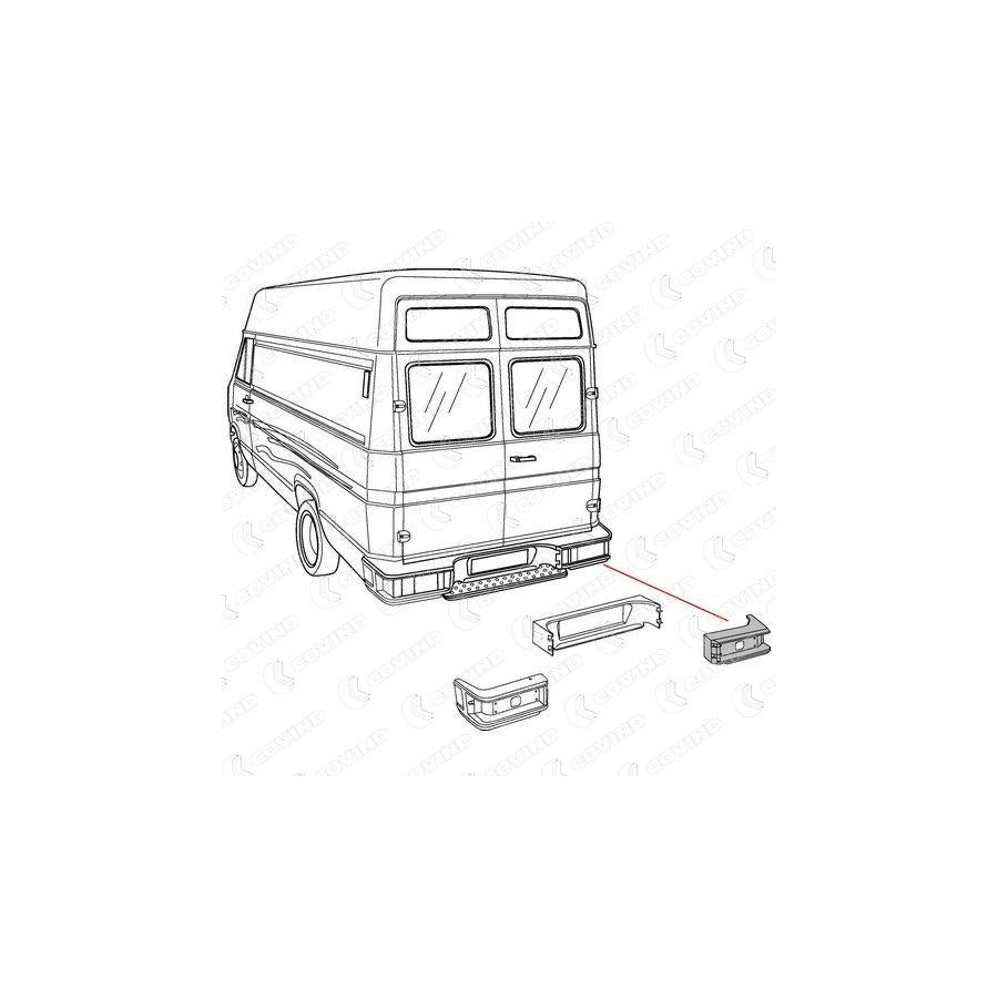 Covind 038/ 82 Rear Bumper for Iveco Daily