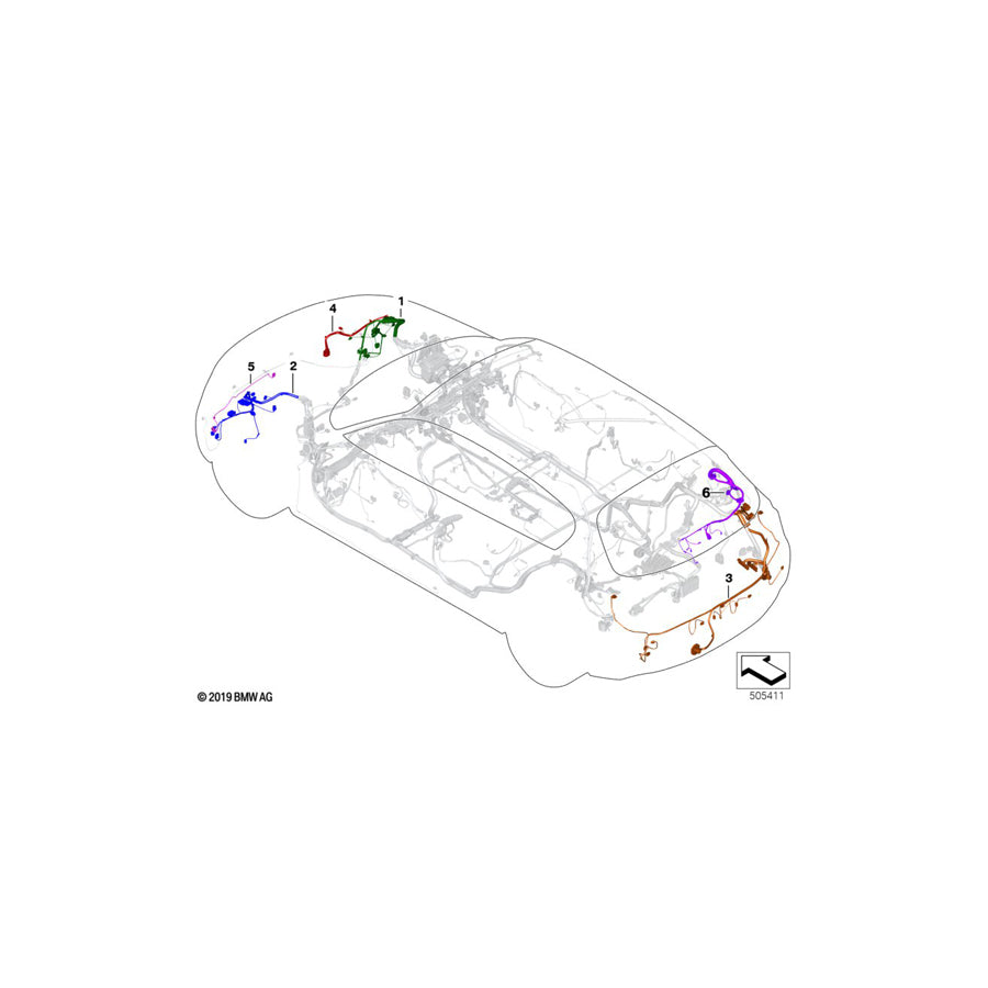 Genuine BMW 61126820099 F36 Rear Repair Wiring Set (Inc. 430iX, 435dX & 435iX) | ML Performance US Car Parts