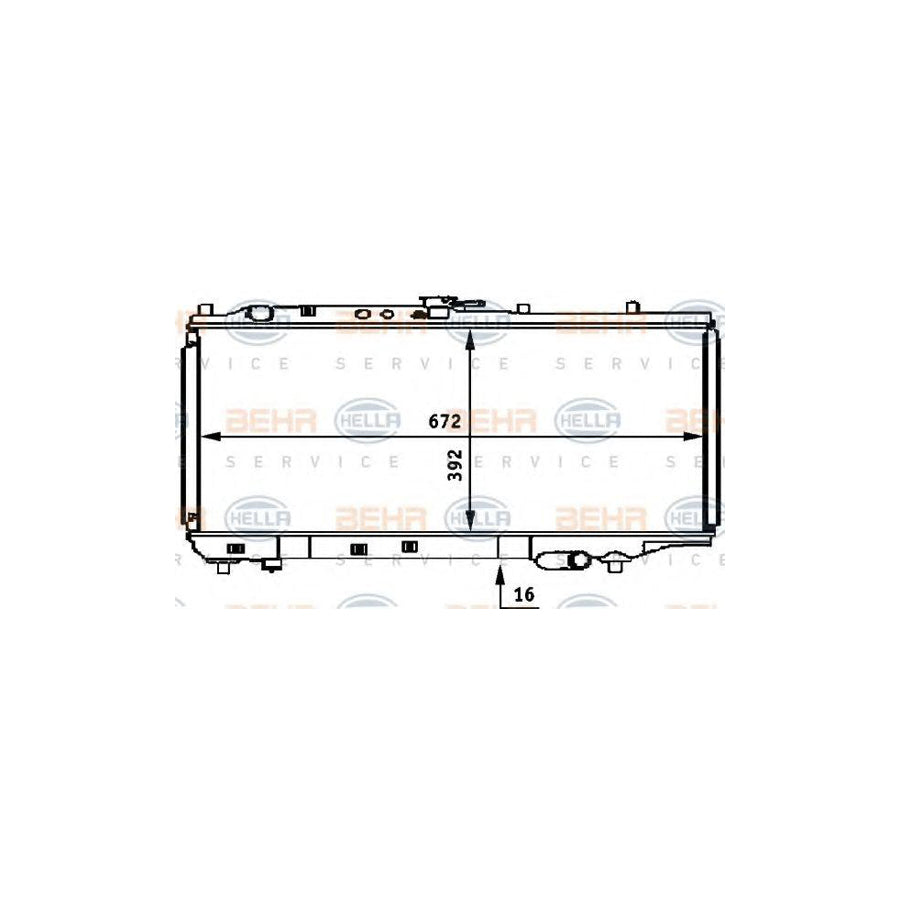 Hella 8MK 376 708-231 Engine Radiator