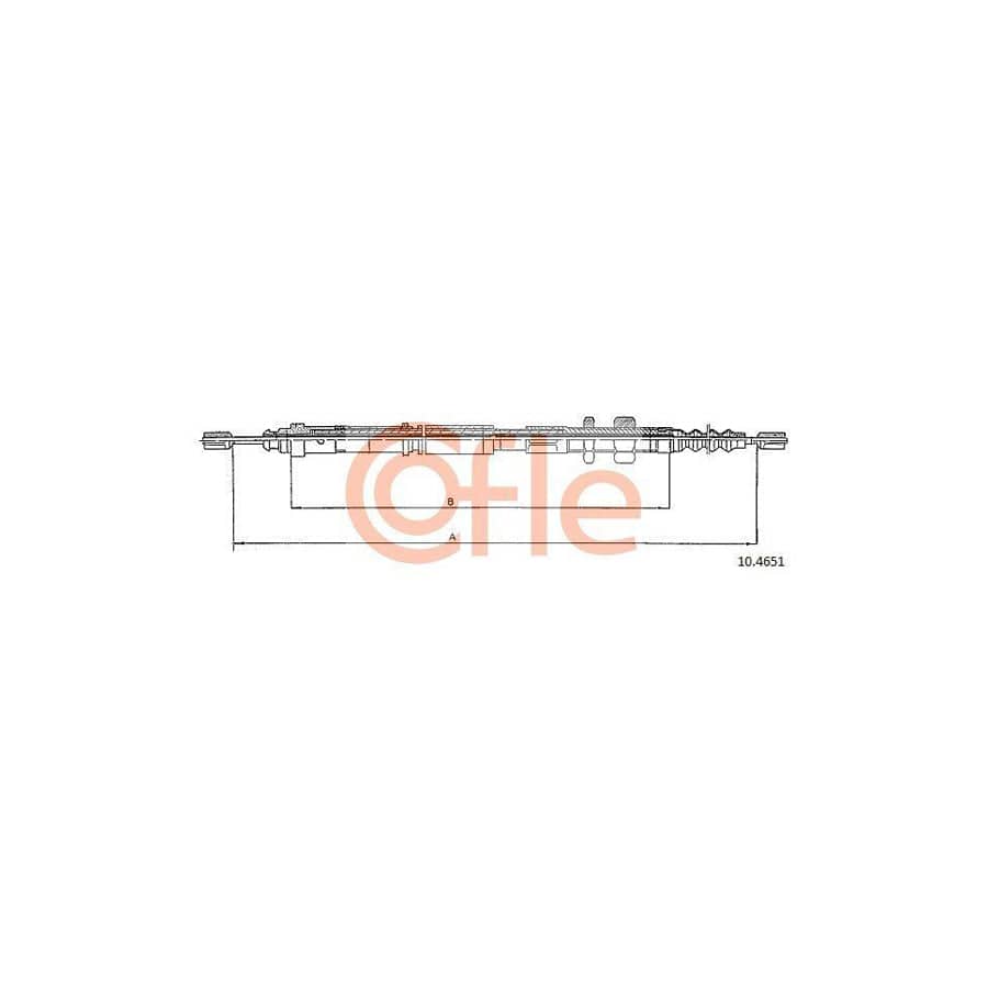 Cofle 92.10.4651 Hand Brake Cable for Citroen Xantia
