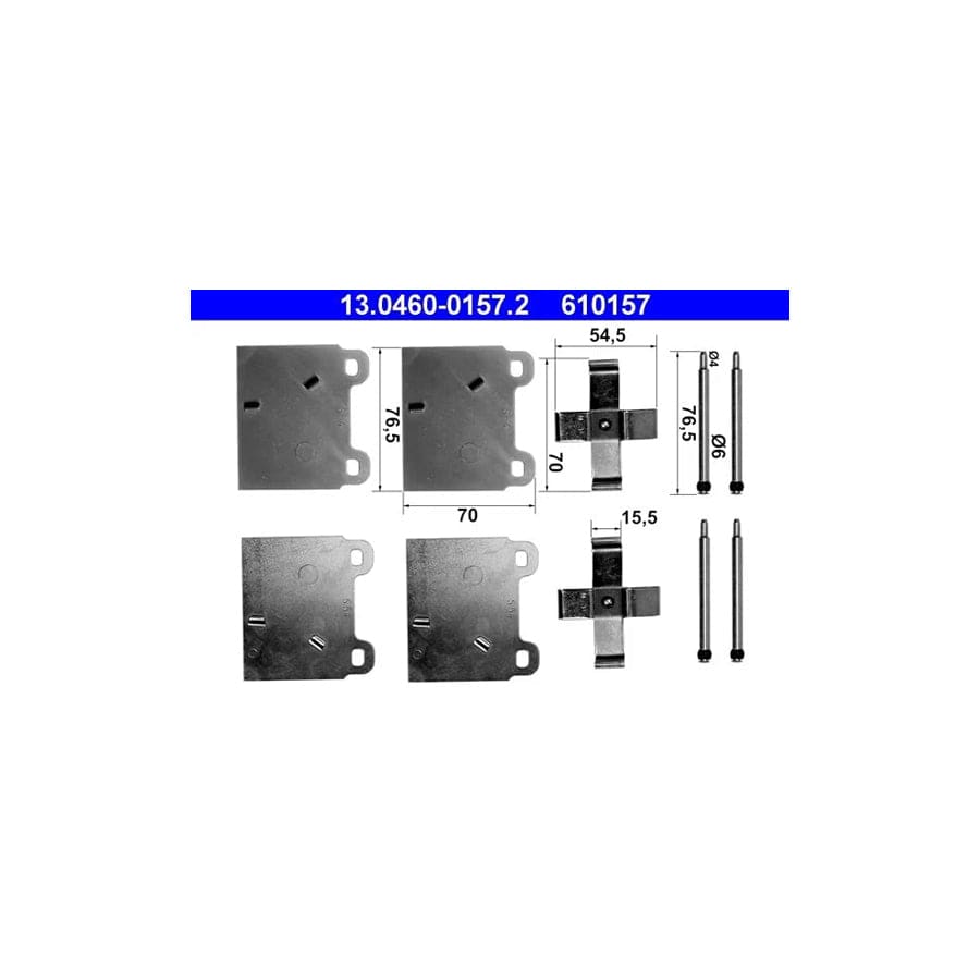 ATE 13.0460-0157.2 Accessory Kit, Disc Brake PaDS for VW Transporter