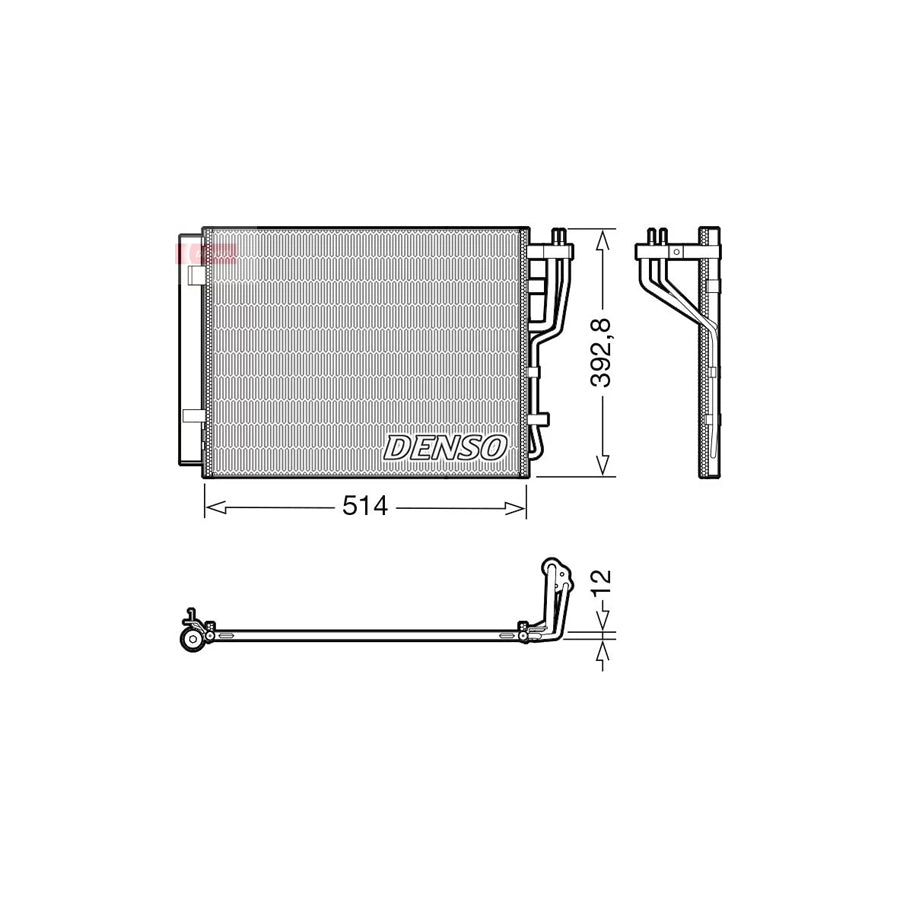 DENSO DCN41014 Air Conditioning Condenser