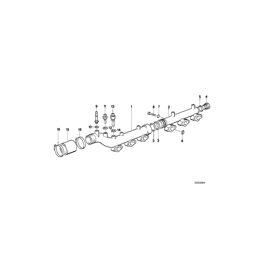 Genuine BMW 11531312760 E34 Radiator Line (Inc. M5 3.8, M5 3.6 & M5) | ML Performance US Car Parts