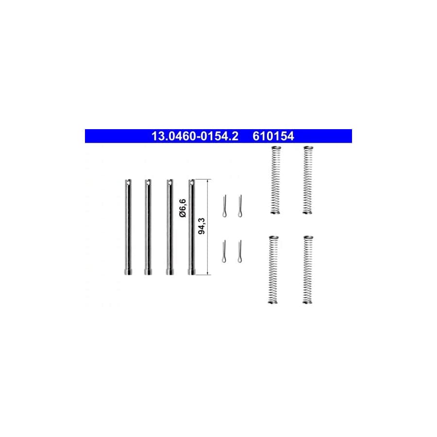 ATE 13.0460-0154.2 Accessory Kit, Disc Brake Pads