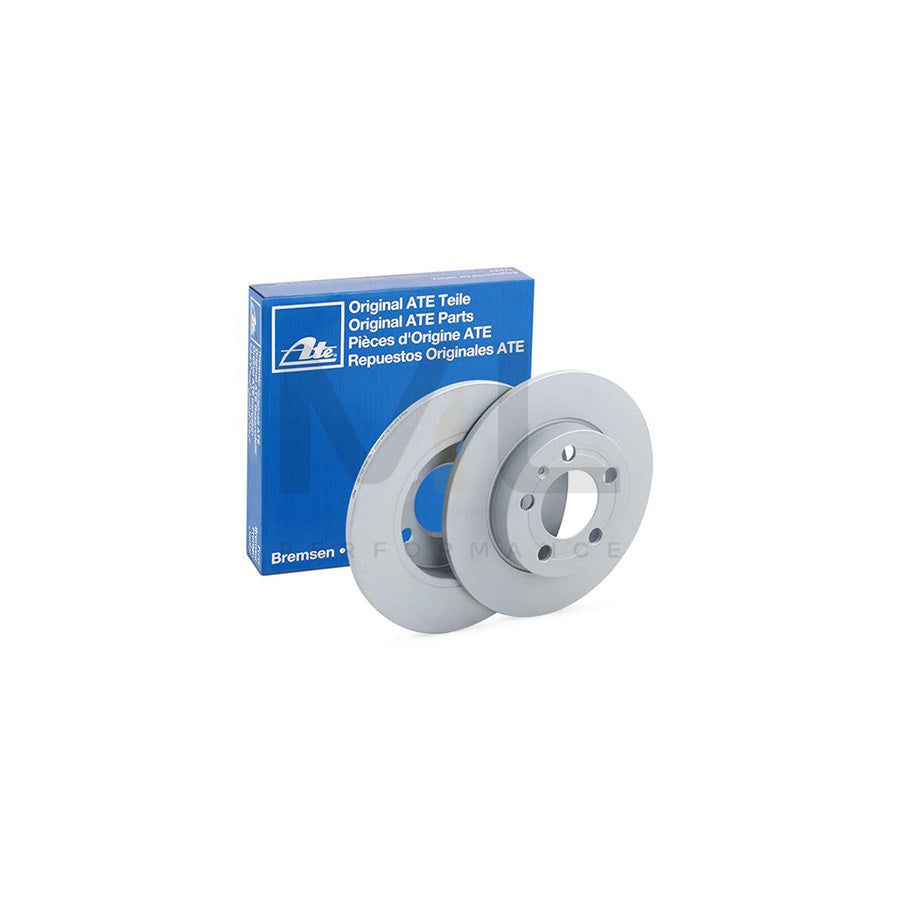ATE 24.0109-0133.1 Brake Disc Solid, Coated, with bolts/screws  - 1 piece
