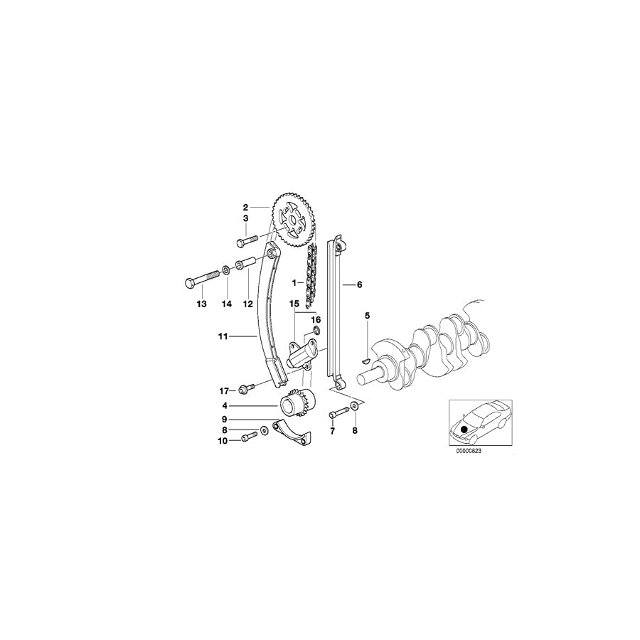 Genuine BMW 11311247170 E34 E36 Sprocket (Inc. 316i 1.6, 518g & 316g) | ML Performance UK Car Parts
