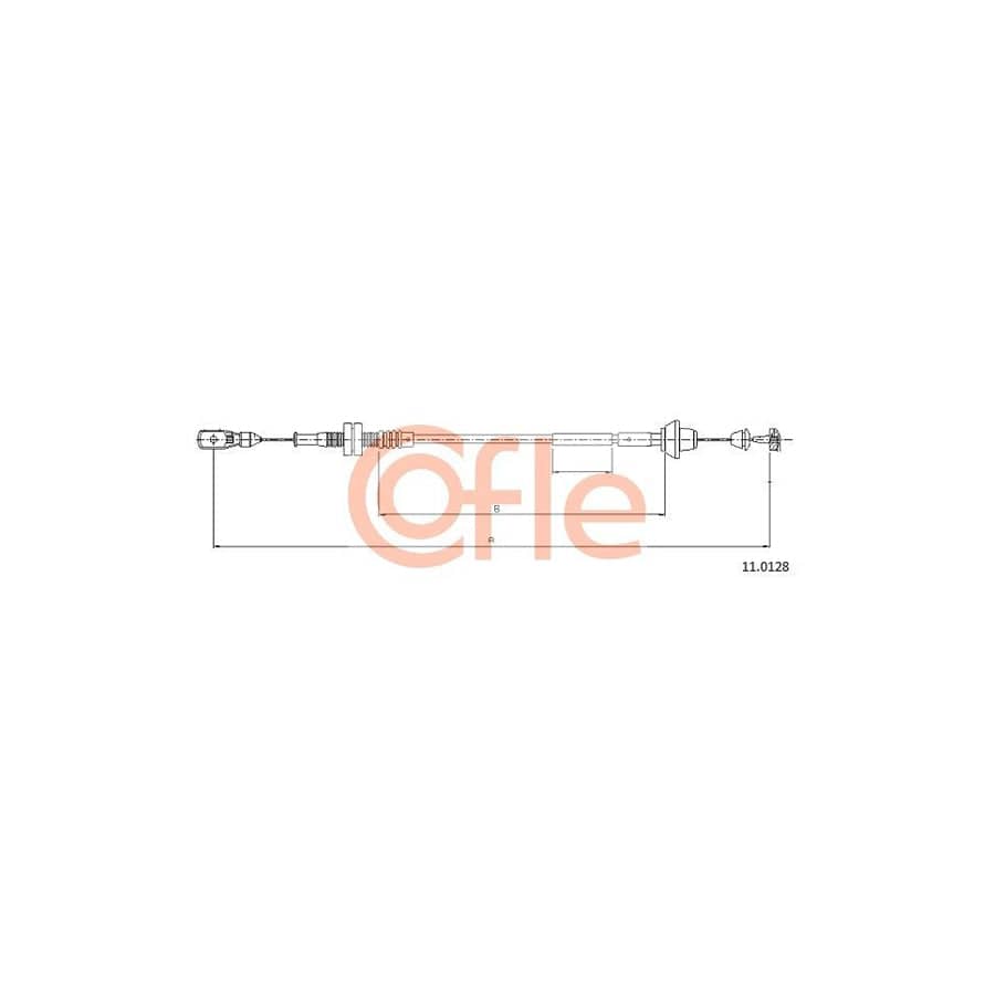 COFLE 11.0128 Throttle Cable for FORD Fiesta Mk4 Hatchback (JAS, JBS)