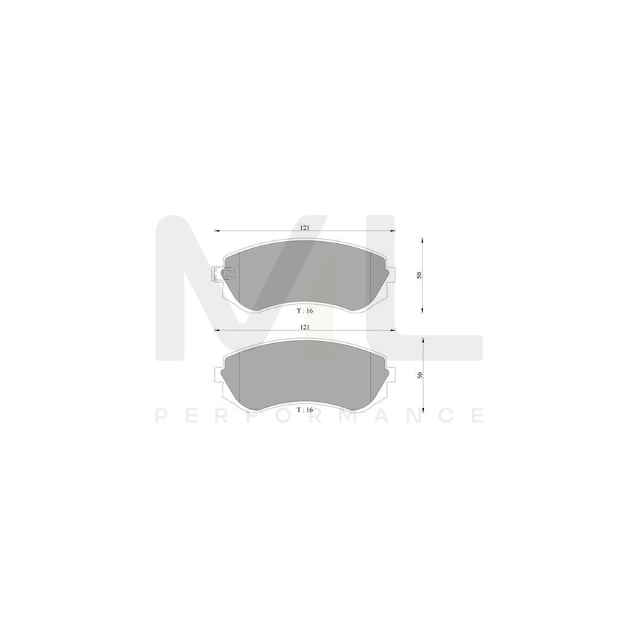 Bosch 0986Ab9031 Brake Pad Set With Acoustic Wear Warning BP9031N | ML Performance Car Parts