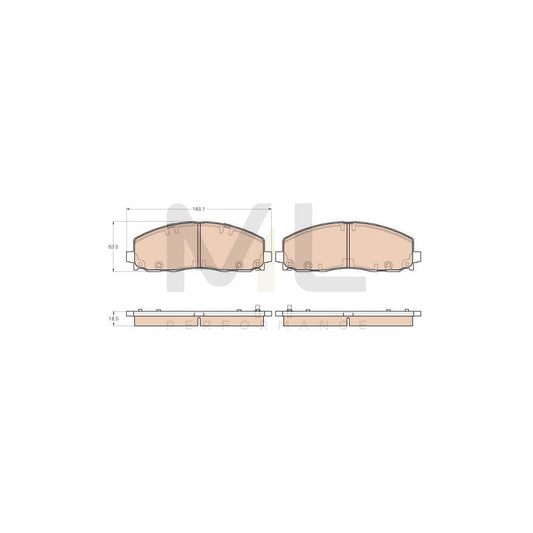 TRW Gdb1944 Brake Pad Set With Acoustic Wear Warning | ML Performance Car Parts