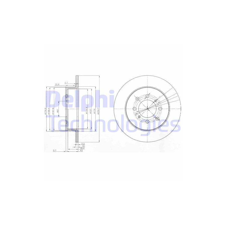 Delphi Bg3793 Brake Disc