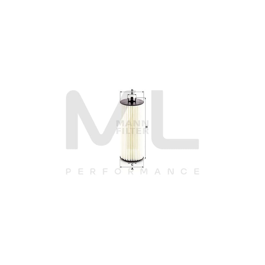 MANN-FILTER HU 6008/1 z Oil Filter with seal, Filter Insert
