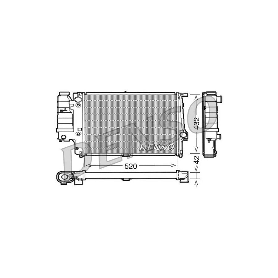 DENSO DRM05065 Engine Radiator for BMW 5 Series