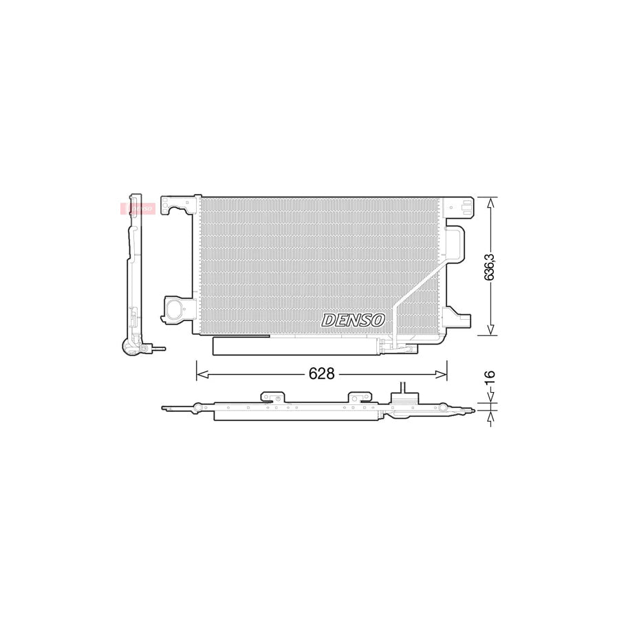 DENSO DCN17023 Air Conditioning Condenser
