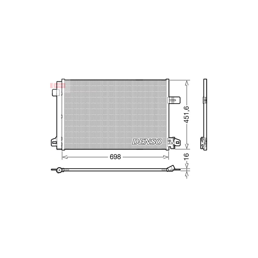 DENSO DCN32028 Air Conditioning Condenser