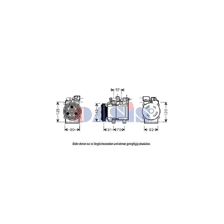 AKS Dasis 851697N Compressor, Air Conditioning