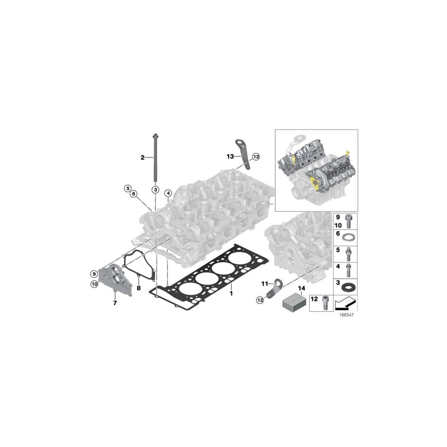Genuine BMW 11127576665 E72 F02 E71 Shackle (Inc. 550iX, Hybrid 7 & Hybrid X6) | ML Performance UK Car Parts