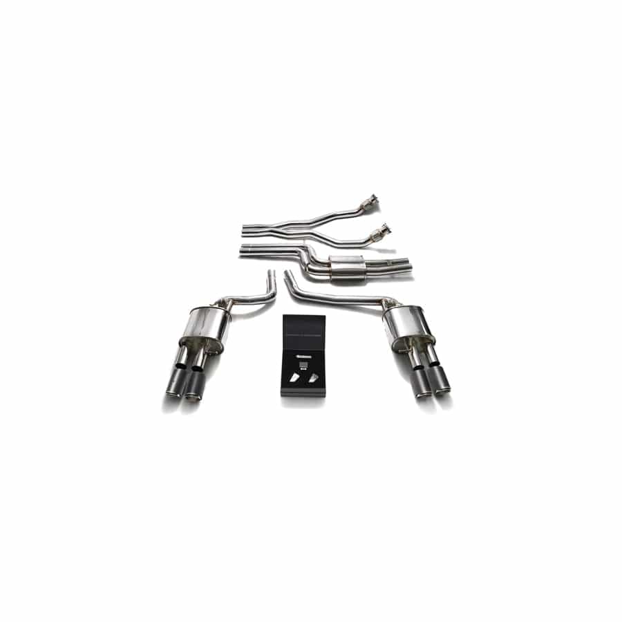 Armytrix AUBS4-QC11 Valvetronic Exhaust System Audi A4/A5 | S4/S5 3.0L TFSI 2009-2015 with Quad Carbon Fiber 3.5"