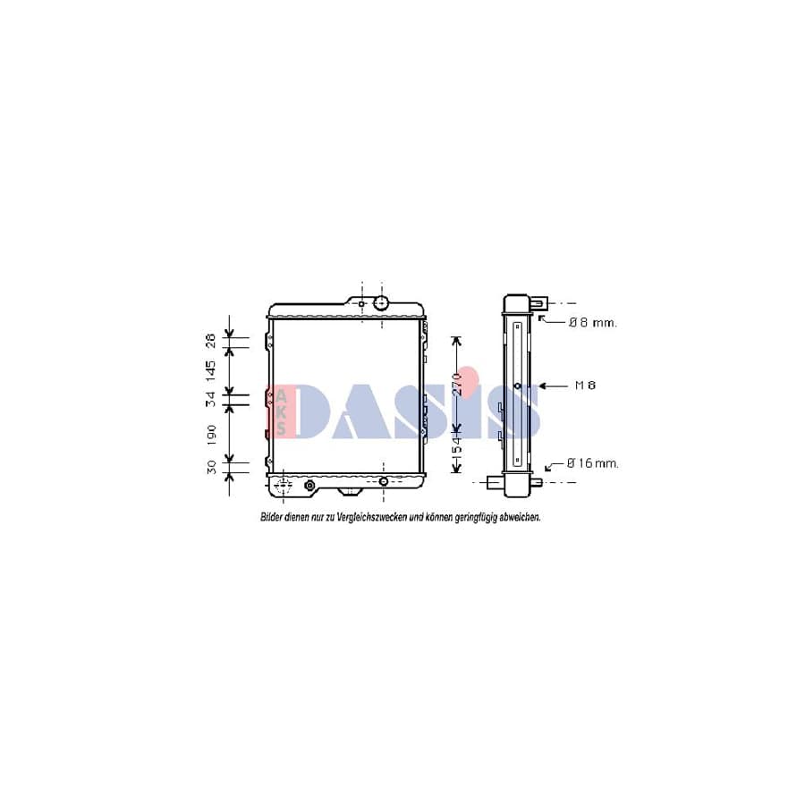 AKS Dasis 480008N Engine Radiator