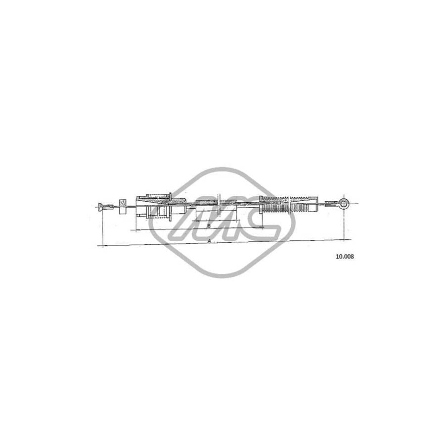 Metalcaucho 80875 Throttle Cable for CITROËN LNA Hatchback