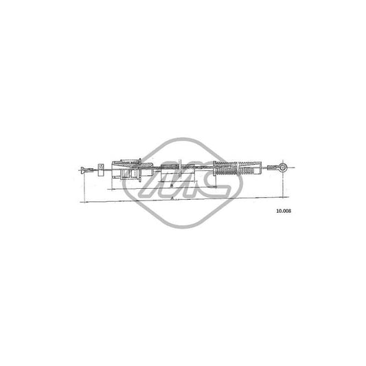 Metalcaucho 80875 Throttle Cable for CITROËN LNA Hatchback