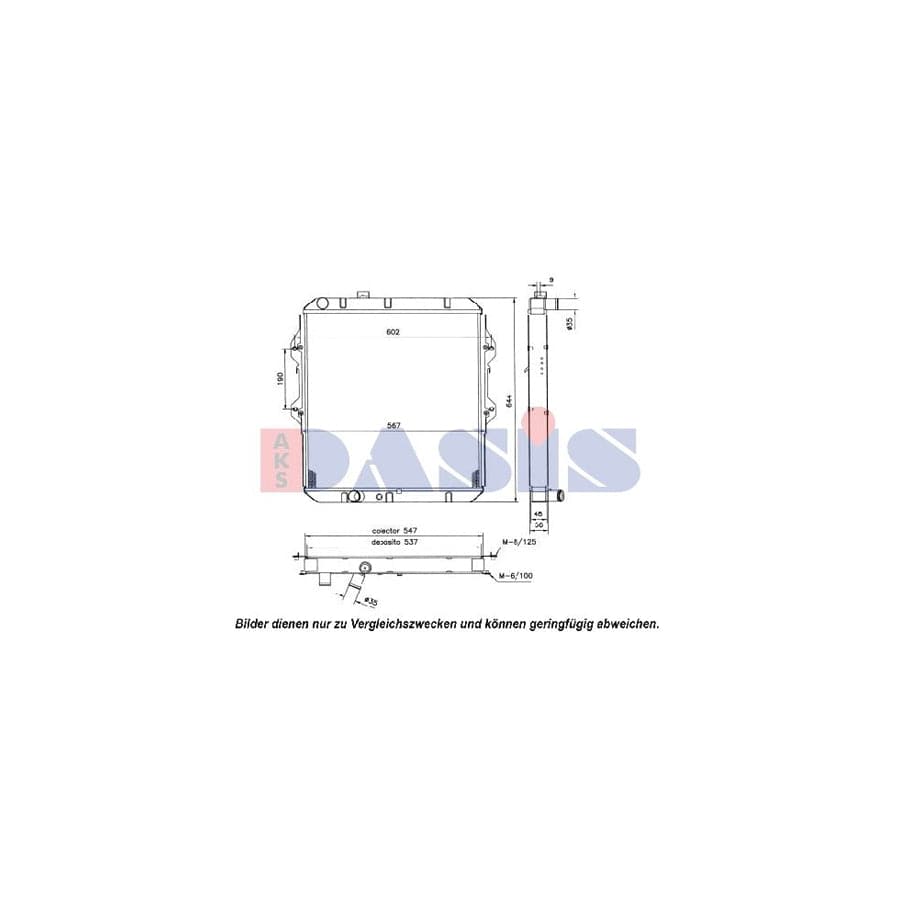 AKS Dasis 211920N Engine Radiator for Toyota Hilux VI Pickup