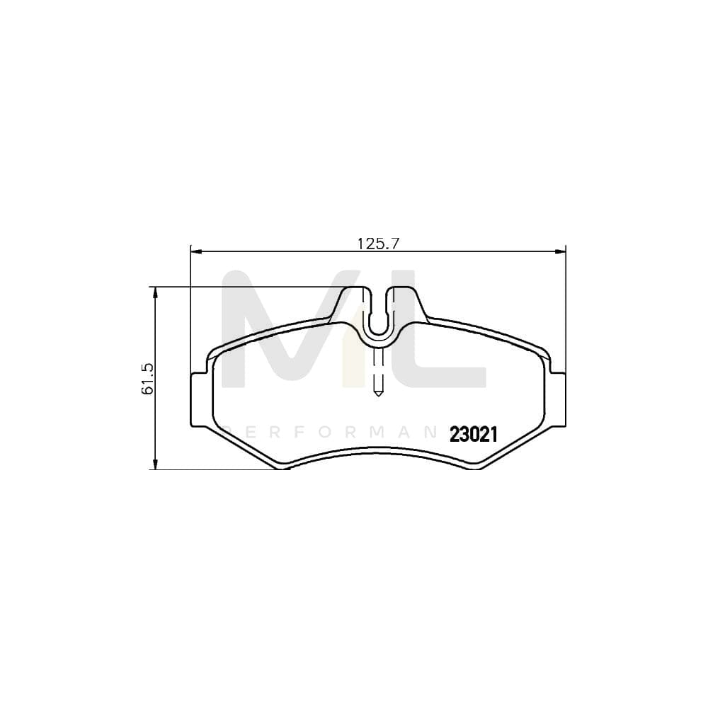 Hella 8DB 355 008-651 Brake Pad Set Prepared For Wear Indicator