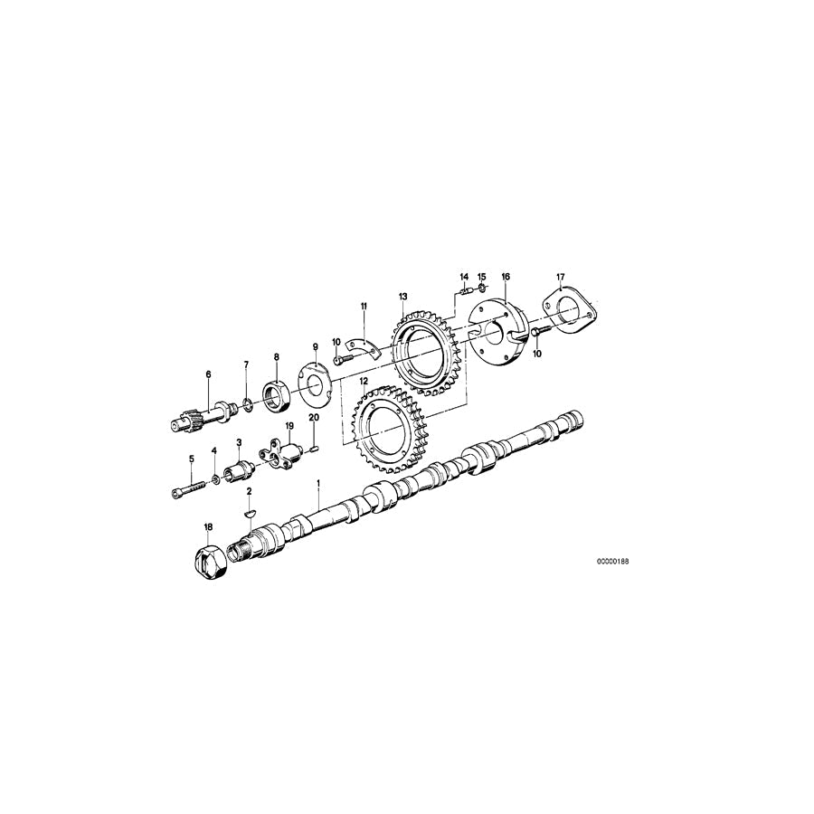 Genuine BMW 11311271383 E24 E23 Camshaft (Inc. 633CSi, 635CSi & 735i) | ML Performance UK Car Parts