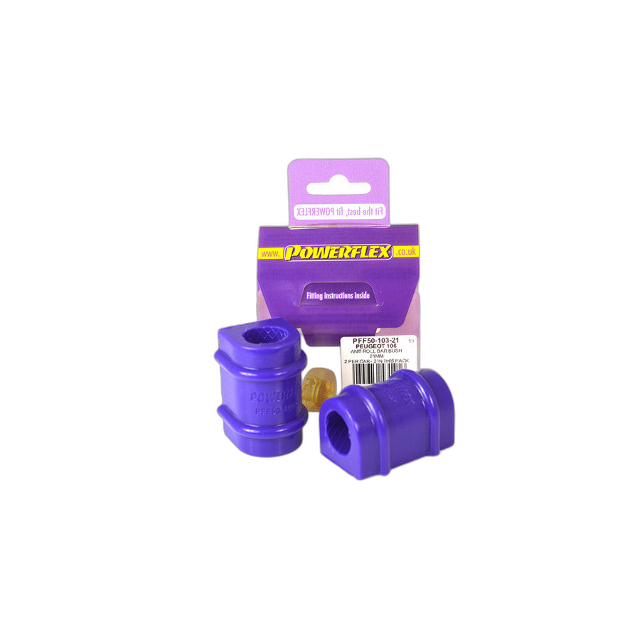 Powerflex PFF50-103-21 Peugeot Citroen Anti Roll Bar Bush 21mm (Inc. Peugeot 106 GTi/Rallye, Saxo, AX) | ML Performance UK Car Parts