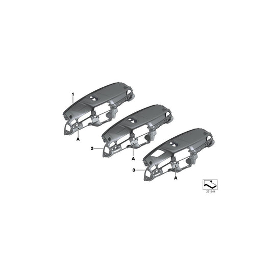 Genuine BMW 51458034665 F10 F11 Trim Panel Dashboard, Leather INDIVIDUAL (Inc. 520d, 530d & 550iX) | ML Performance US