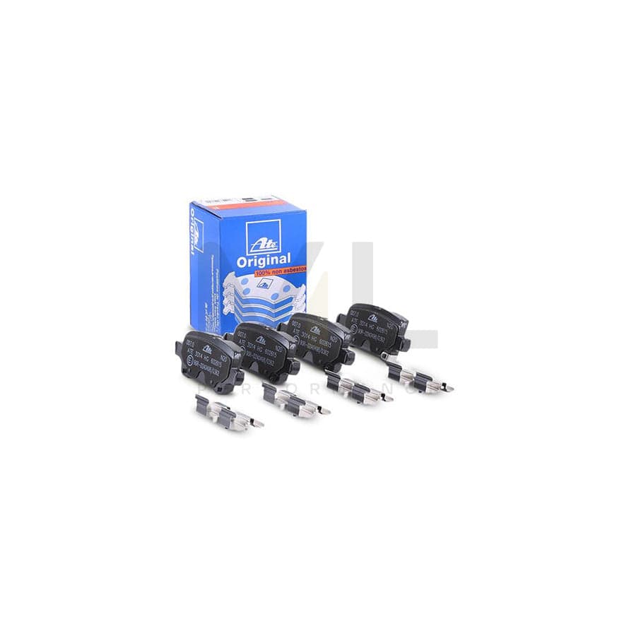 ATE 13.0460-2615.2 Brake pad set with acoustic wear warning, with accessories