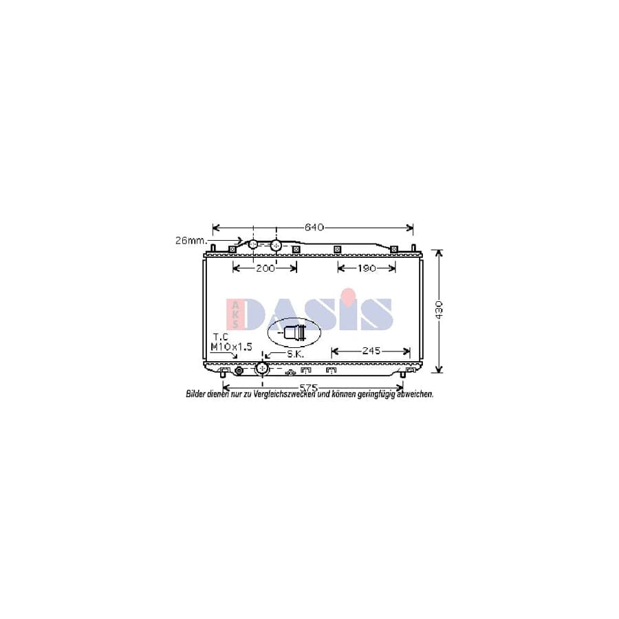 AKS Dasis 266017N Oil Cooler, Retarder