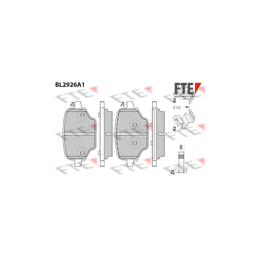 FTE Bl2926A1 Brake Pad Set