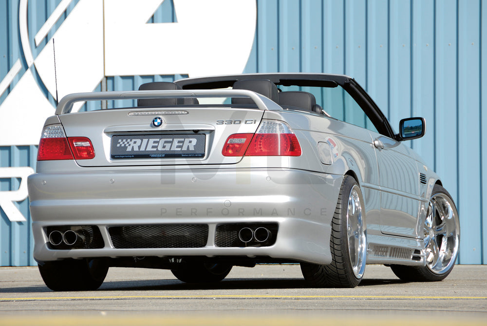 Rieger 00050233 BMW 3 Series E46 Rear Bumper 2 | ML Performance UK Car Parts