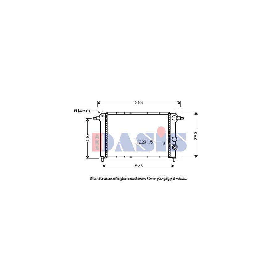 AKS Dasis 180130N Engine Radiator