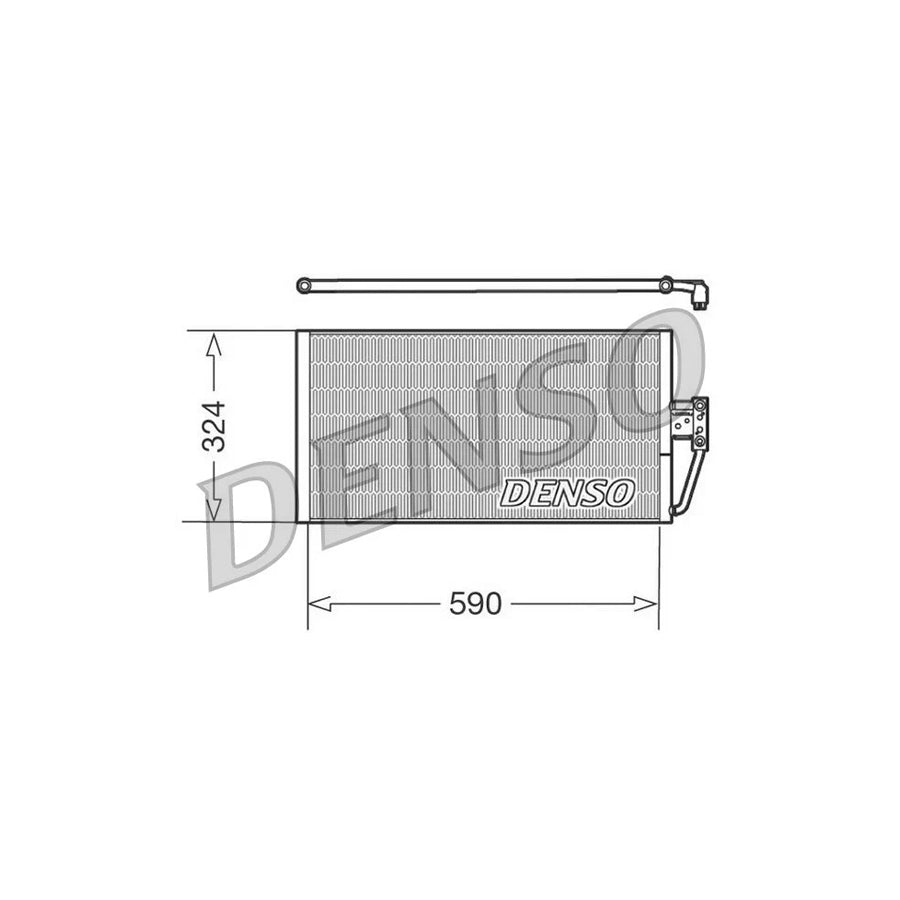 DENSO DCN05006 Air Conditioning Condenser