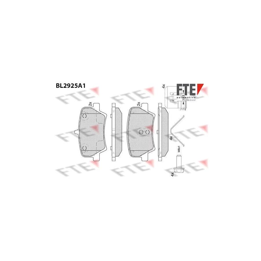 FTE Bl2925A1 Brake Pad Set for Volvo Xc40 (536)