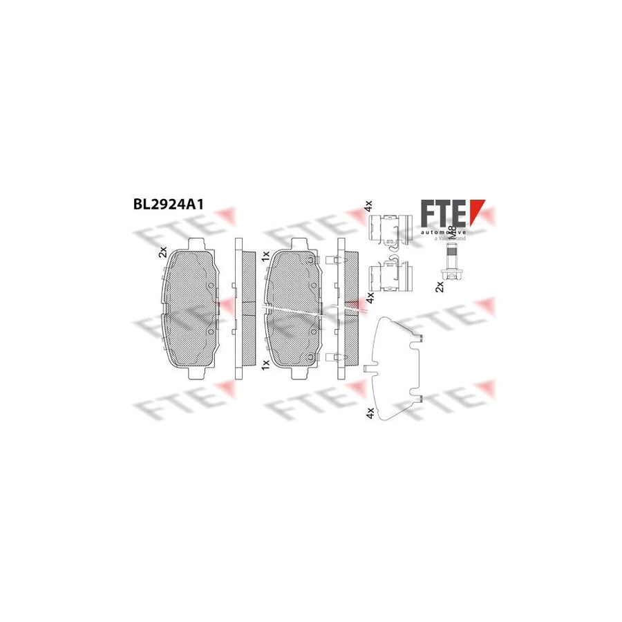 FTE Bl2924A1 Brake Pad Set for Jeep Compass (Mp, M6)