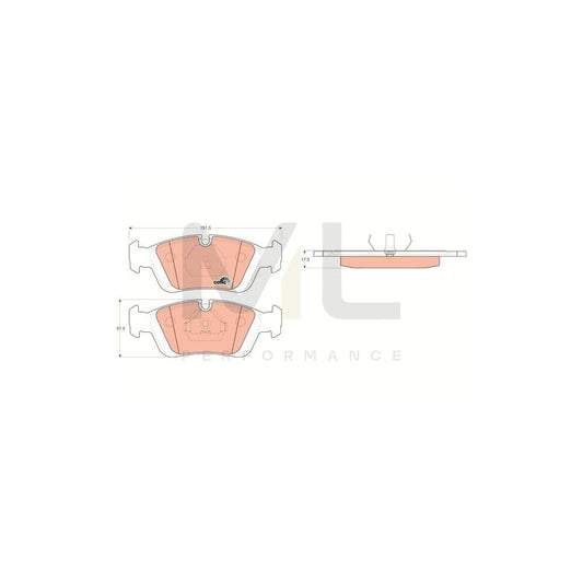 TRW Cotec Gdb1100 Brake Pad Set Prepared For Wear Indicator | ML Performance Car Parts