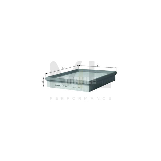 MAHLE ORIGINAL LX 432 Air Filter Filter Insert | ML Performance Car Parts