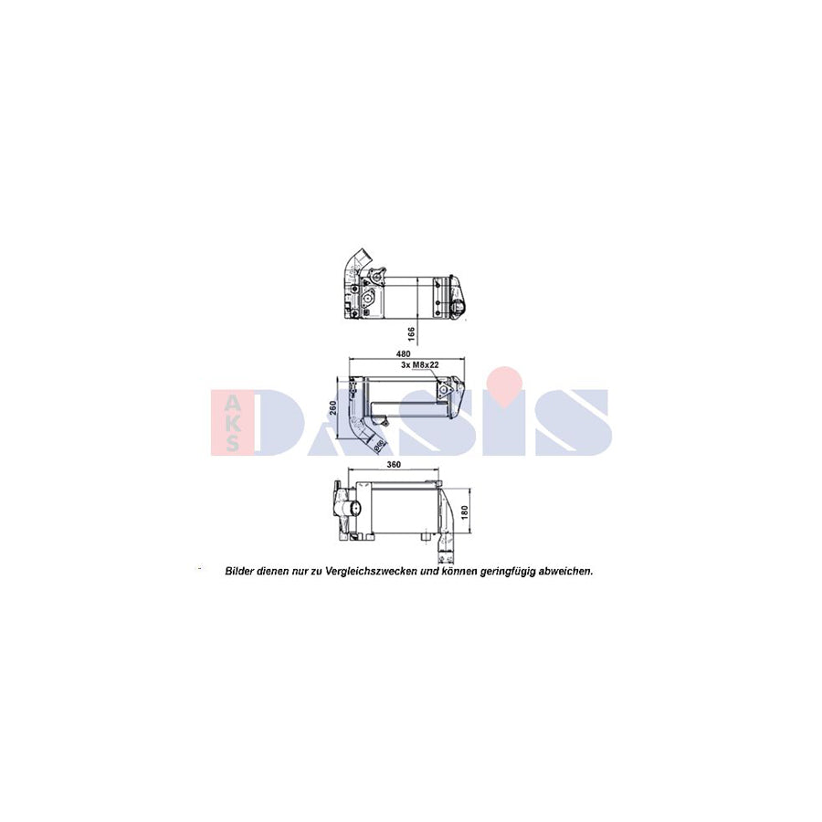 AKS Dasis 266014N Oil Cooler, Retarder