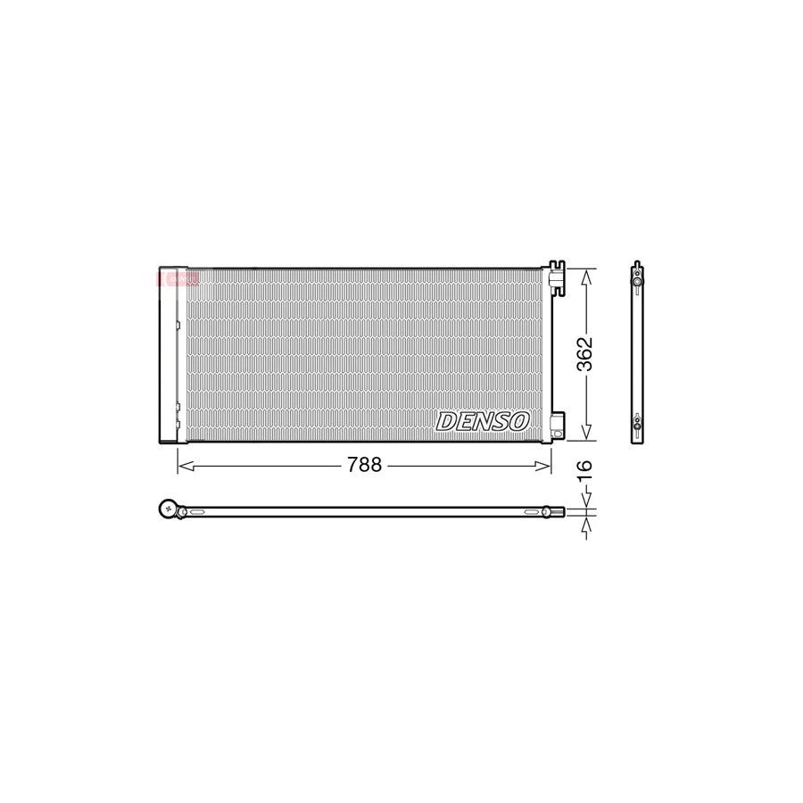 DENSO DCN23042 Air Conditioning Condenser