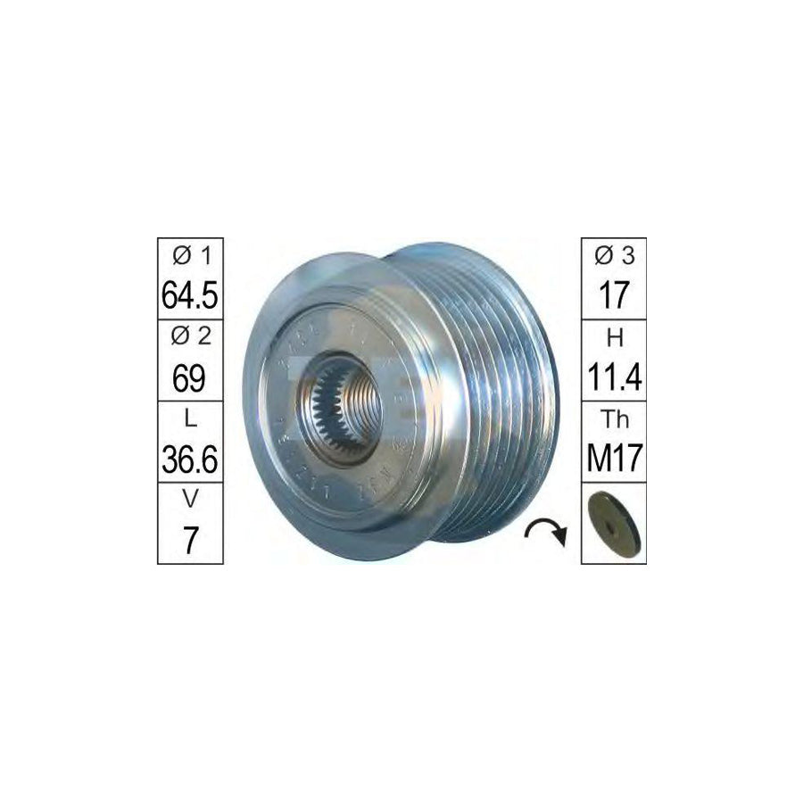 Era 219097 Alternator Freewheel Clutch