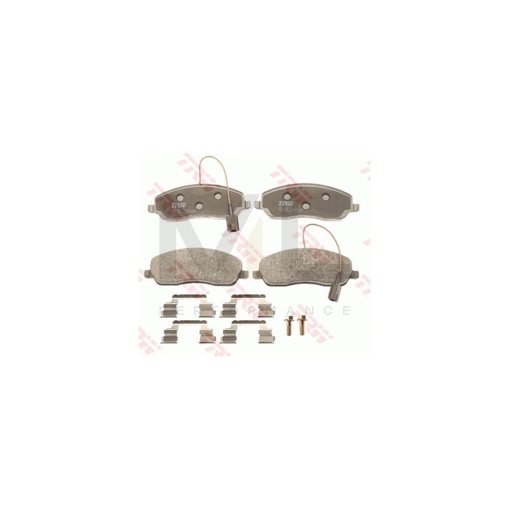 TRW Gdb1627 Brake Pad Set For Lancia Thesis (841) Incl. Wear Warning Contact, With Brake Caliper Screws, With Accessories | ML Performance Car Parts